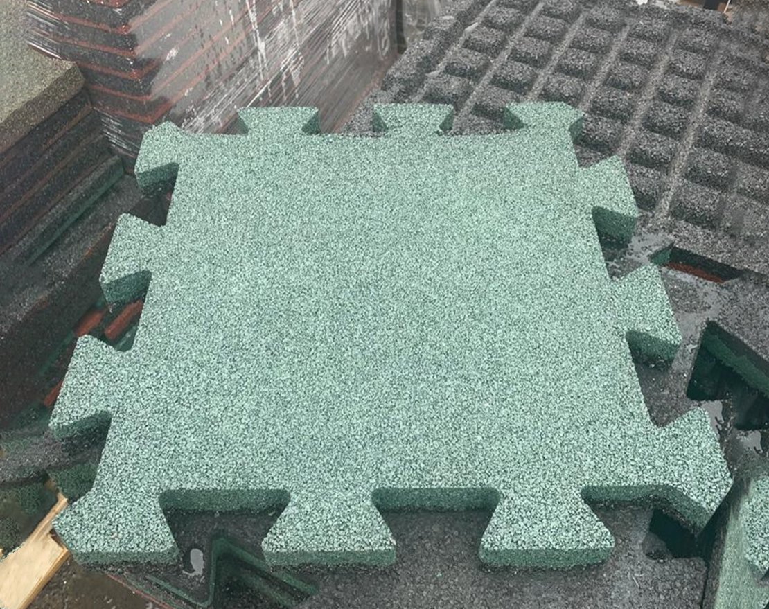 Резиновая плитка TORUDA 500х500 мм (Пазл) - вид 3