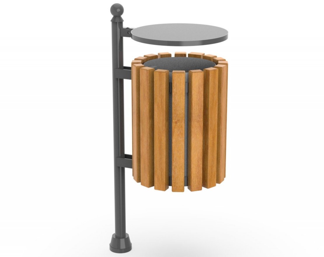 Урна с крышкой Блейк 4 - вид 2